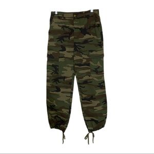 FOREVER 21 Jogger Pants Camouflage Cargo Sz L nwot